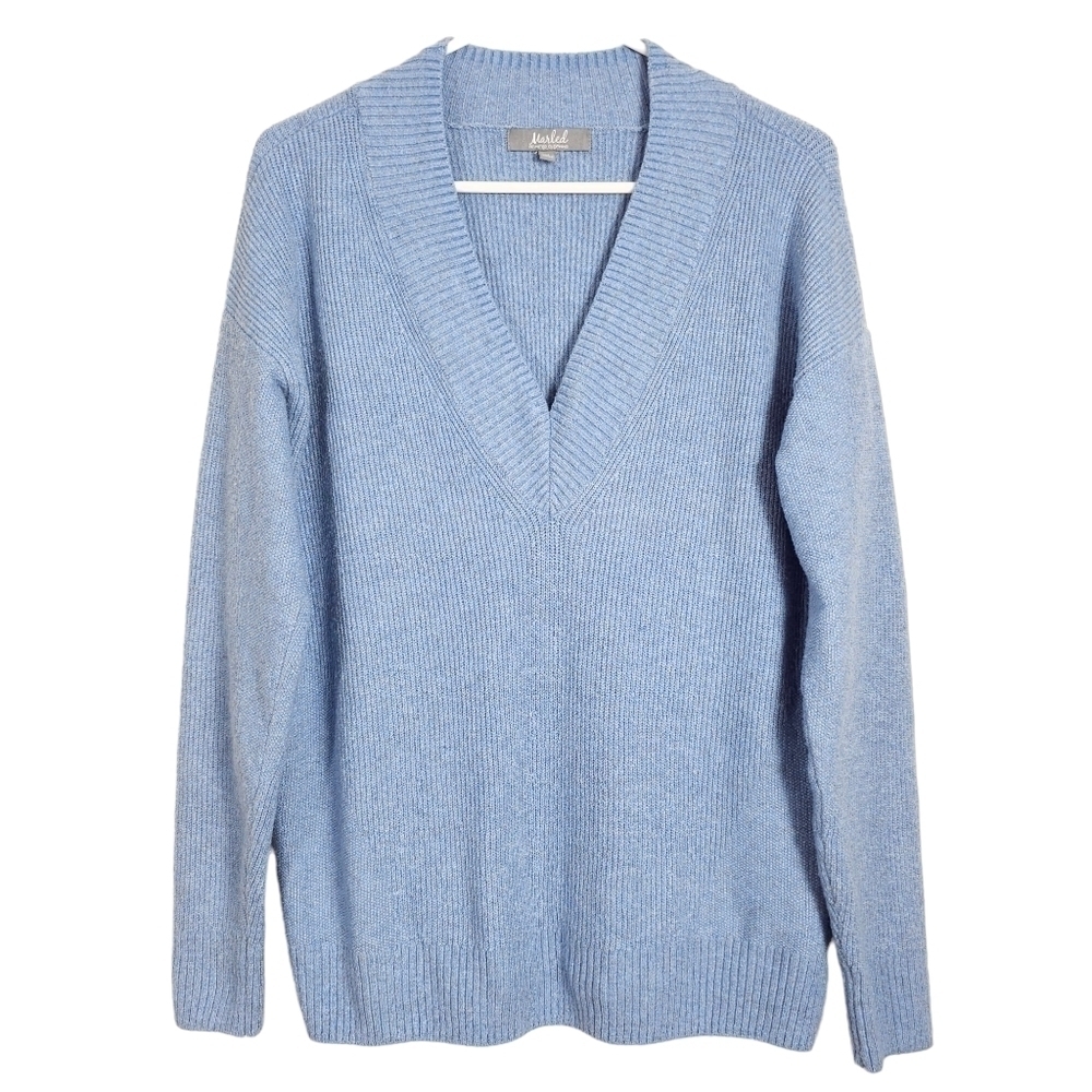 Marled Reunited Clothing Blue V-Neck Sweater